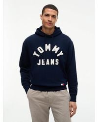 Tommy Hilfiger - Tommy Jeans Classic Logo Relaxed Fleece Hoody - Lyst