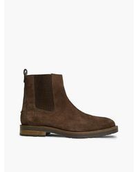 Tommy Hilfiger - Suede Cleat Zip Up Chelsea Boots - Lyst
