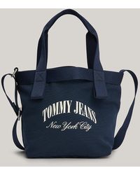 Tommy Hilfiger - Nyc Logo Small Canvas Tote - Lyst