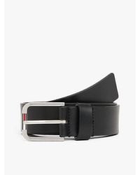 Tommy Hilfiger - Austin Signature Square Buckle Leather Belt - Lyst