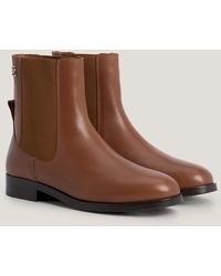 Tommy Hilfiger - Elevated Essential Leather Ankle Boots - Lyst