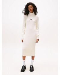Tommy Hilfiger - Maxi-Sweaterjurk Met Tommy-Badge - Lyst
