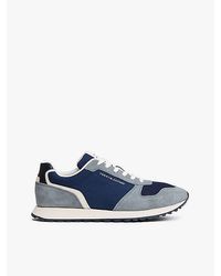 Tommy Hilfiger - Suède Sneaker Met Logo - Lyst