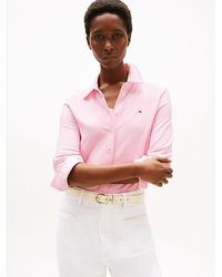 Tommy Hilfiger - 1985 Slim Fit Bluse Aus Stretch-Piqué - Lyst