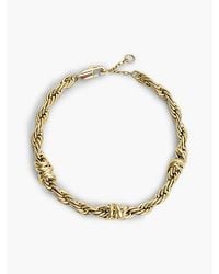 Tommy Hilfiger - Plated Rope Chain Bracelet - Lyst