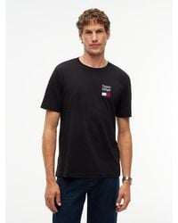 Tommy Hilfiger - Logo Embroidery Jersey Crew Neck T-Shirt - Lyst