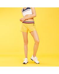 Tommy Hilfiger Short Met Signature-tailleband - Geel