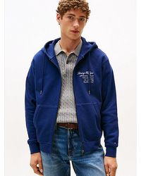Tommy Hilfiger - Athleisure Hoodie Met Rits En Logo Op De Rug - Lyst