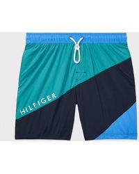 Tommy Hilfiger - Adaptive Colour-blocked Swim Shorts - Lyst