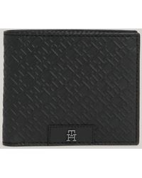 Tommy Hilfiger - Th Monogram Leather Credit Card And Coin Wallet - Lyst