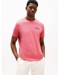 Tommy Hilfiger - T-Shirt Met Ronde Hals En Logo - Lyst