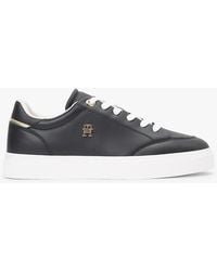 Tommy Hilfiger - Leather Th Monogram Cupsole Trainers - Lyst