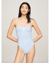 Tommy Hilfiger - Th Monogram Stamp One-piece Swimsuit - Lyst