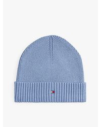 Tommy Hilfiger - Hilfiger Flag Beanie Met Kasjmier En Borduursel - Lyst