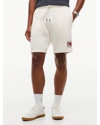 Tommy Hilfiger - Logo Embroidery Terry Sweat Shorts - Lyst