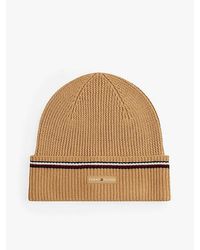 Tommy Hilfiger - Beanie Aus Wollmix Mit Tommy-Tape - Lyst