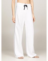 Tommy Hilfiger - Hilfiger Monotype Contrast Piping Lounge Trousers - Lyst
