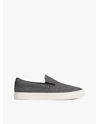 Tommy Hilfiger - Chambray-Slipper-Sneaker Aus Leinen-Canvas - Lyst