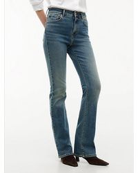 Tommy Hilfiger - Skye Mid Rise Bootcut Pressed Crease Jeans - Lyst