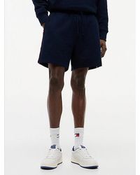 Tommy Hilfiger - Global Stripe Logo Tape Sweat Shorts - Lyst
