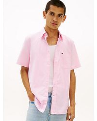 Tommy Hilfiger - Regular Fit Lichtgewicht Overhemd Met Korte Mouwen - Lyst