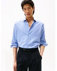 Tommy Hilfiger - Smart Casual Slim Fit Dobby Overhemd Met Ruit - Lyst