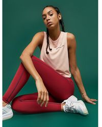 Tommy Hilfiger Cropped Tanktop Met Logo - Roze