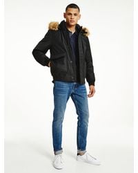 Tommy Hilfiger Maddy Down Bomber Jacket in Navy (Blue) for Men - Lyst