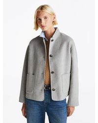 Tommy Hilfiger - Wool Blend Baseball Collar Jacket - Lyst