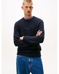 Tommy Hilfiger - Slim Trui Met Raglanmouwen En Lineair Logo - Lyst