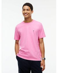 Tommy Hilfiger - Flag Embroidery Jersey Crew Neck T-Shirt - Lyst