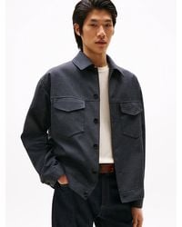 Tommy Hilfiger - Bomber Imbottito Con Micromotivo Pied De Poule - Lyst