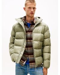 Tommy Hilfiger - Giubbino Imbottito Con Cappuccio E Logo - Lyst