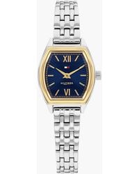 Tommy Hilfiger - Square Dial Stainless Steel Chain-Link Watch - Lyst