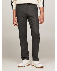 Tommy Hilfiger - Houndstooth Check Slim Fit Trousers - Lyst
