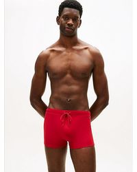 Tommy Hilfiger - Essential Zwemshort Met Geborduurde Vlag - Lyst