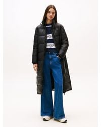 Tommy Hilfiger - Giaccone Lungo Imbottito Con Cappuccio - Lyst