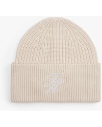 Tommy Hilfiger - Cashmere Blend Logo Embroidery Beanie - Lyst