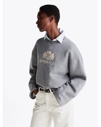 Tommy Hilfiger - Sweatshirt Met Wijde Mouw En Geborduurd Logo - Lyst