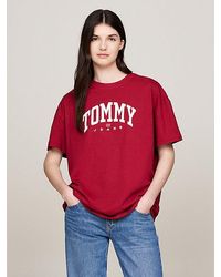 Tommy Hilfiger - Varsity Oversized Fit T-Shirt mit Logo - Lyst