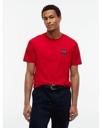 Tommy Hilfiger - Varsity Logo Embroidery Crew Neck T-Shirt - Lyst