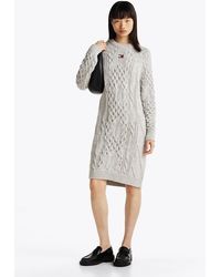 Tommy Hilfiger - Robe Courte En Maille À Motif Étoiles - Lyst
