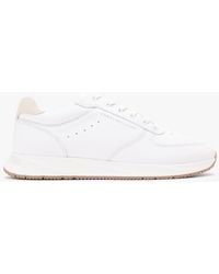 Tommy Hilfiger - Debossed Leather Fine Cleat Trainers - Lyst