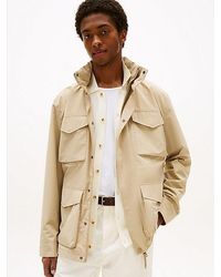 Tommy Hilfiger - Field Jacket Met Opvouwbare Capuchon - Lyst