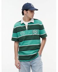 Tommy Hilfiger - Relaxed Fit Rugby Stripe Embroidery Polo Shirt - Lyst