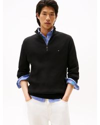 Tommy Hilfiger - Pull Zippé Avec Cachemire - Lyst