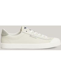 Tommy Hilfiger - Logo Bumper Sole Leather Trainers - Lyst