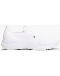 Tommy Hilfiger - Flag Embroidery Knit Trainers - Lyst