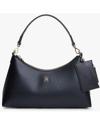 Tommy Hilfiger - Hilfiger Icon Pebble Grain Shoulder Bag - Lyst