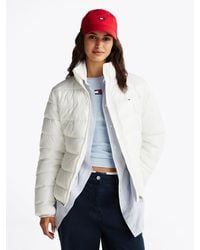 Tommy Hilfiger - High-shine Puffer Jacket - Lyst